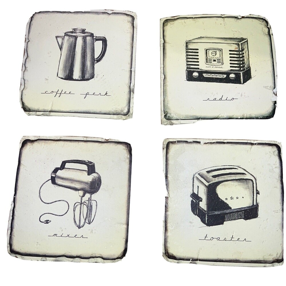 Tri Coastal Design 2004 Marco Fabiano￼Heavy Tile Coaster Set 4 Marco Fabiano